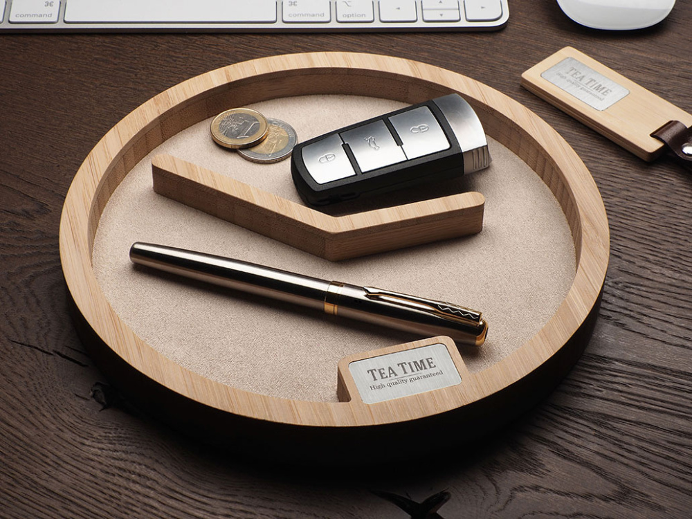 Logo trade promotional items picture of: Wooden desk organiser 1817292