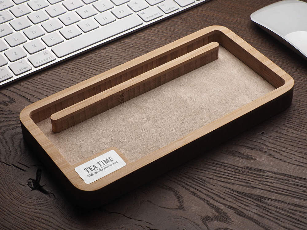 Logo trade promotional giveaways picture of: Wooden desk organiser 1818292