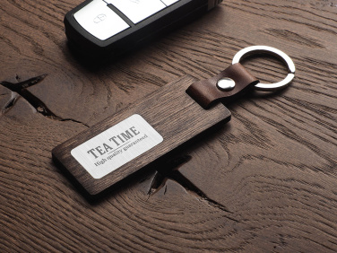 Logotrade promotional item image of: Wooden keyring 1853121