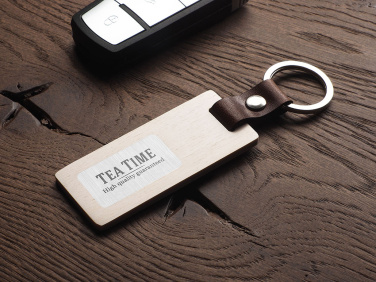 Logotrade promotional gift picture of: Wooden keyring 1853121