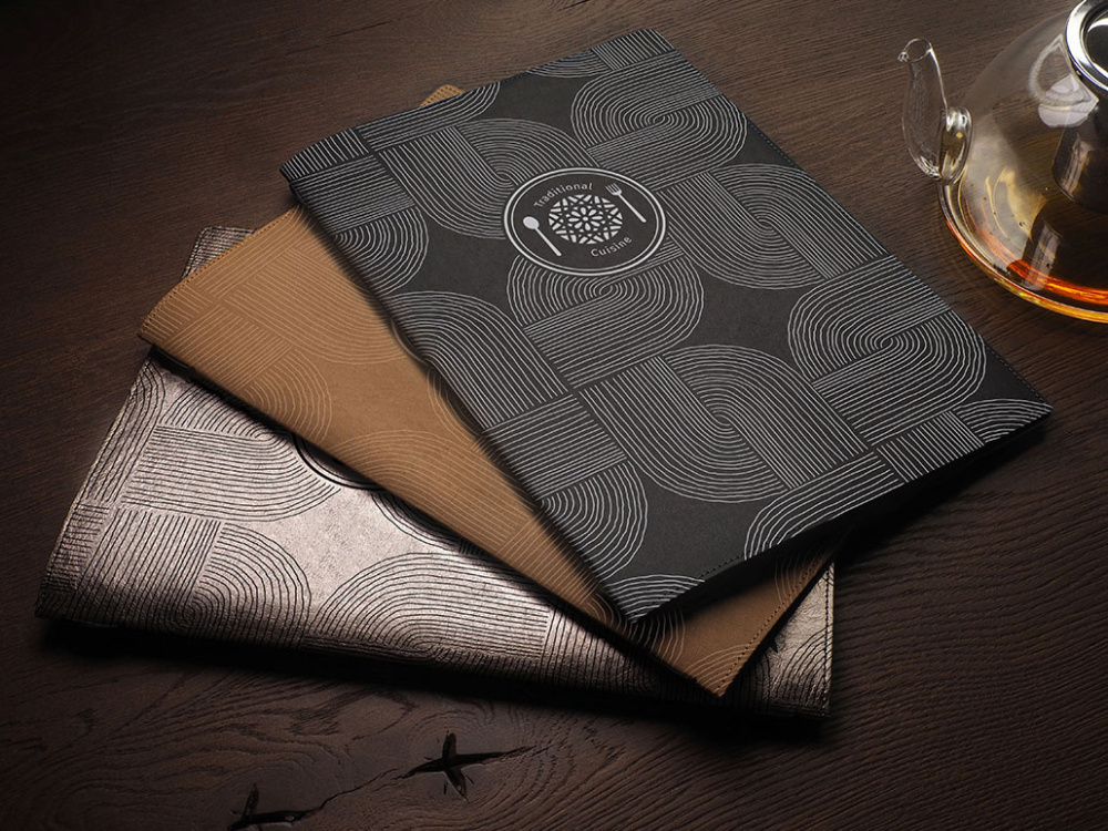 Logo trade corporate gifts image of: Menu cover Ambiente 1178299