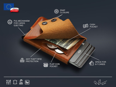 Logo trade advertising products image of: RFID wallet 545141