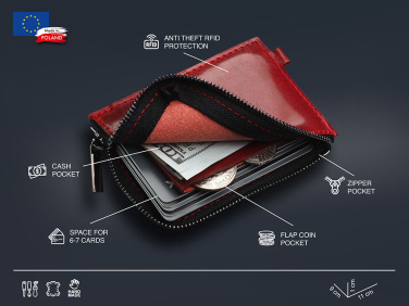 Logo trade business gifts image of: Wallet 1935141