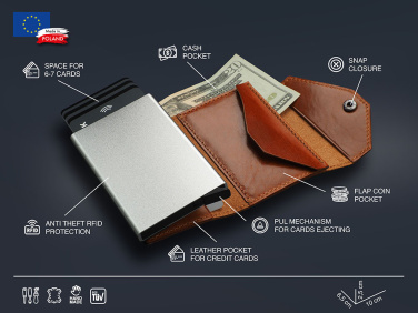 Logo trade promotional giveaways image of: RFID wallet 1931141