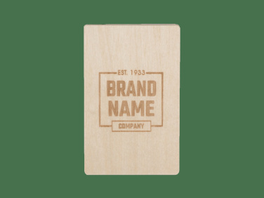 Logo trade promotional merchandise image of: Wooden magnet 2034121