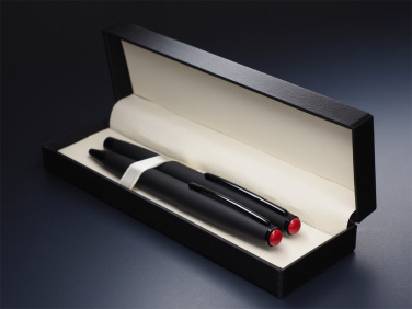 Logo trade business gifts image of: Coral stone Pen set 1285036