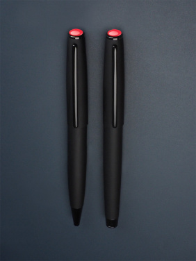 Logo trade advertising products image of: Coral stone Pen set 1285036