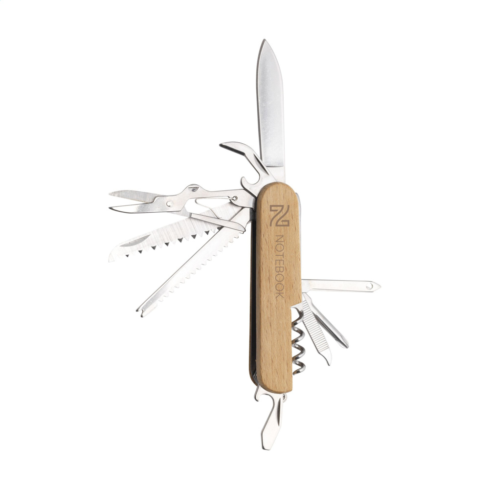 Logo trade corporate gifts image of: Beechwood Pocket knife