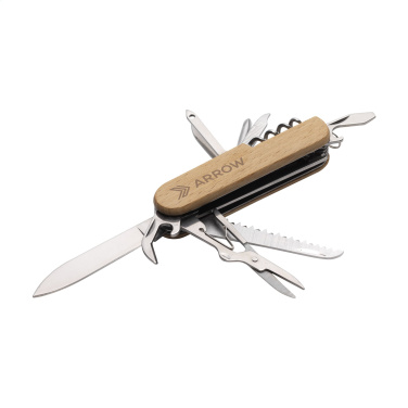 Logo trade promotional gifts image of: Beechwood Pocket knife