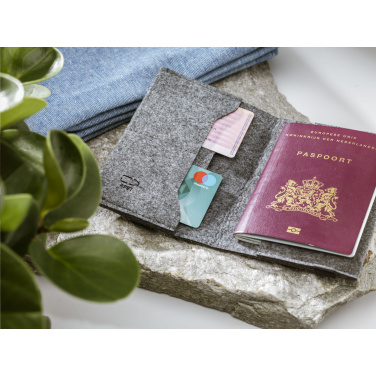 Logotrade promotional gift picture of: Identify GRS RPET Felt passport holder