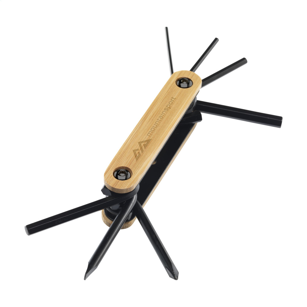 Logo trade business gift photo of: Bamboo Black Tool multi tool