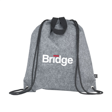 Logo trade business gifts image of: GRS RPET Felt PromoBag Plus backpack