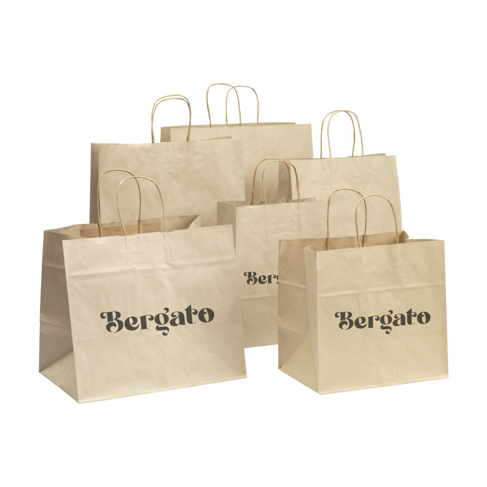 Logo trade advertising products image of: Leaf It Bag recycled grass paper (90 g/m²) XL