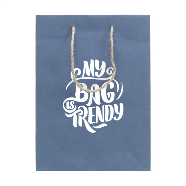 Logo trade advertising products image of: Leaf It Bag recycled with jeans fibres (180 g/m²) M