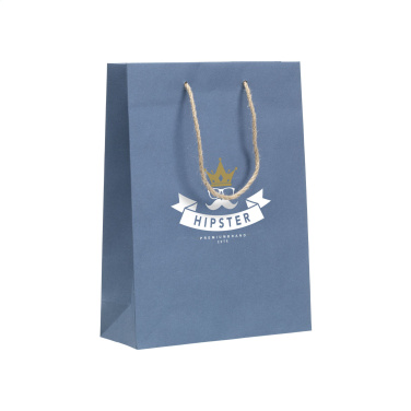 Logo trade promotional gifts picture of: Leaf It Bag recycled with jeans fibres (180 g/m²) M