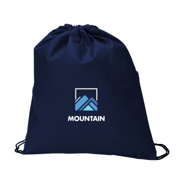 Logo trade promotional giveaways image of: Non-Woven Promobag GRS RPET backpack