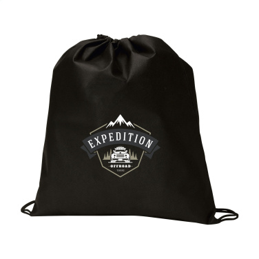 Logo trade promotional items image of: Non-Woven Promobag GRS RPET backpack