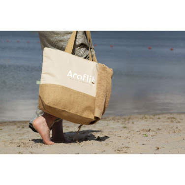 Logo trade corporate gifts picture of: Cancun Beachbag Organic Cotton (320 g/m²)