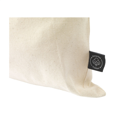 Logo trade corporate gifts image of: Gift Pouch Natural GRS Recycled Cotton (150 g/m²) S