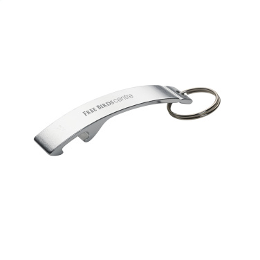 Logo trade promotional gifts image of: Alu Opener keyring