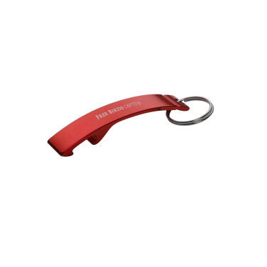 Logo trade promotional product photo of: Alu Opener keyring