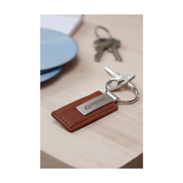 Logotrade promotional products photo of: LeatherKey keyring