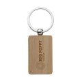 WoodKey Rectangle keychain, wood