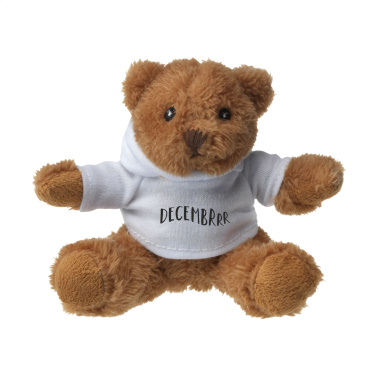 Logo trade promotional giveaways picture of: HoodedBear bear cuddle toy