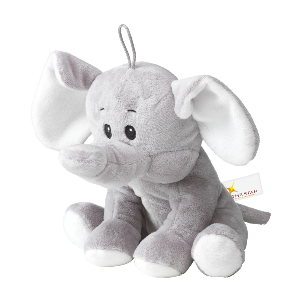 Logo trade corporate gifts image of: Olly plush elephant cuddly toy