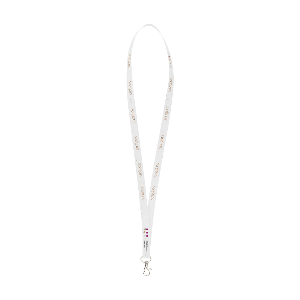 Logo trade advertising products image of: Seed Paper Lanyard 2 cm