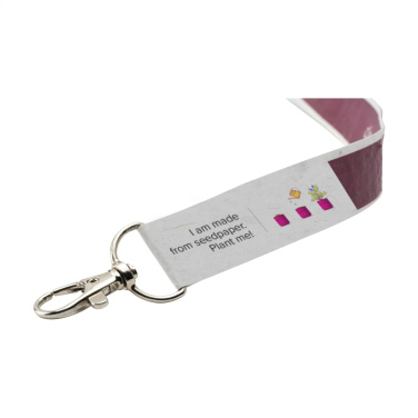 Logo trade promotional gifts image of: Seed Paper Lanyard 2 cm