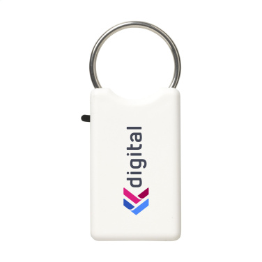 Logo trade corporate gift photo of: Safe GRS Recycled Key Ring