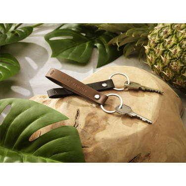 Logo trade promotional gifts picture of: Vegan Pineapple Leather Keyring