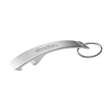 Logotrade corporate gift picture of: Alu Opener GRS Recycled keyring