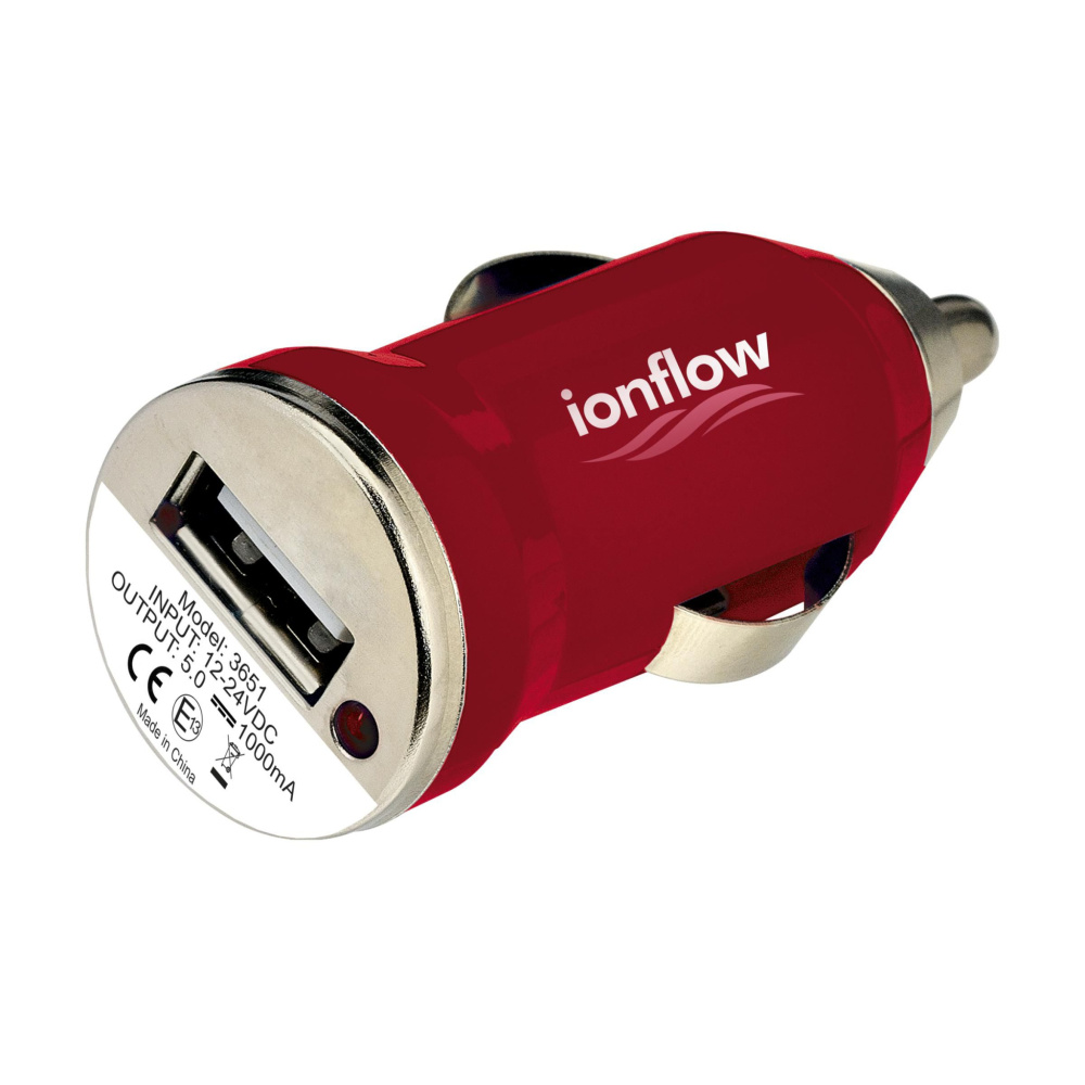 Logo trade promotional merchandise picture of: USB CarCharger plug