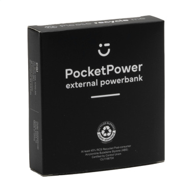 Logo trade advertising product photo of: PocketPower 5000 RCS Recycled Powerbank