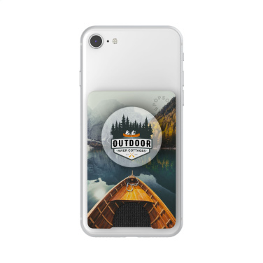 Logo trade business gifts image of: PopSockets® PopWallet+ card holder with PopGrip