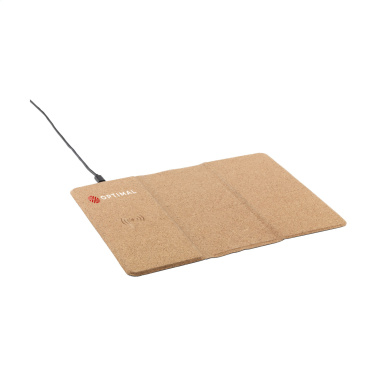 Logo trade promotional items picture of: Cork Wireless Charging Mousepad