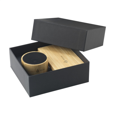 Logo trade promotional giveaways image of: PowerBox Bamboo gift set