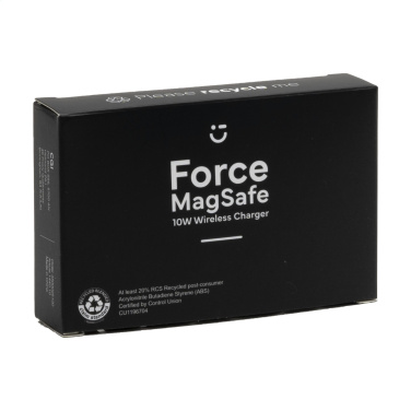 Logo trade promotional merchandise photo of: Force MagSafe 10W Recycled Wireless Charger