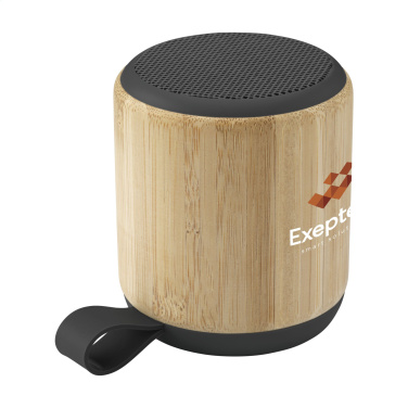 Logo trade promotional merchandise picture of: Timor Bamboo Wireless Speaker