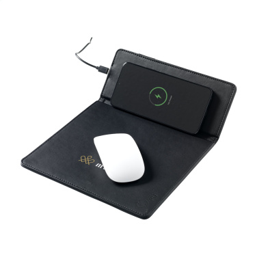 Logotrade promotional merchandise image of: RCS Recycled Wireless Charging Mousepad