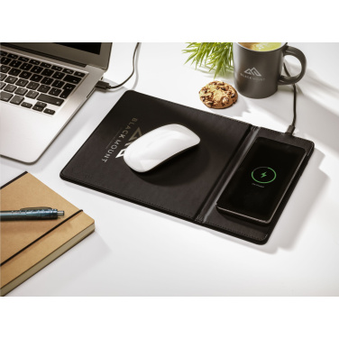 Logotrade promotional giveaway image of: RCS Recycled Wireless Charging Mousepad