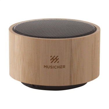 Logo trade promotional merchandise image of: Wave Bamboo Wireless Speaker