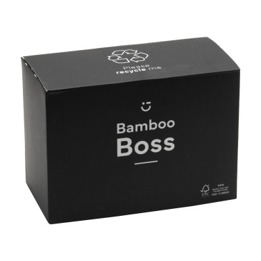 Logo trade promotional products picture of: Bamboo Boss 15W charger/pen holder