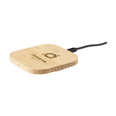 Logo trade advertising products picture of: Bamboo Wireless Charger 15W