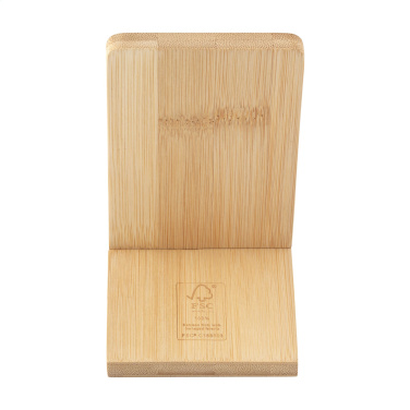 Logo trade promotional merchandise photo of: Miyo Bamboo Phone Stand