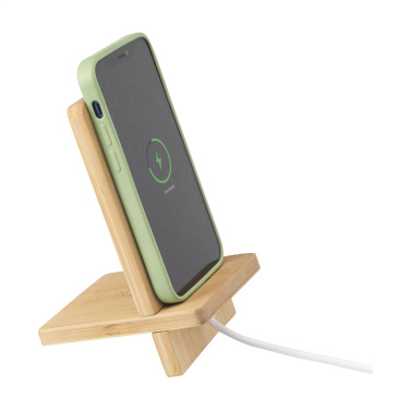 Logo trade promotional product photo of: Miyo Bamboo Phone Stand