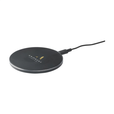 Logo trade promotional product photo of: Tecco GRS Recycled Alu 15W Wireless Charger