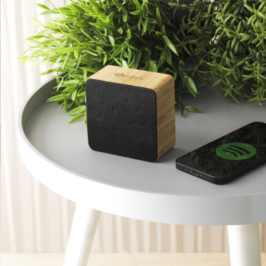 Logo trade business gift photo of: Sonido 5W Bamboo wireless speaker